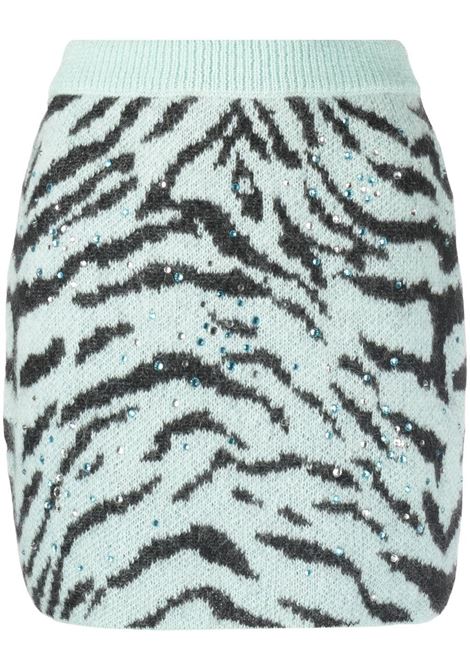 Zebra printed mini skirt-women ALESSANDRA RICH | FAB3118K37609018